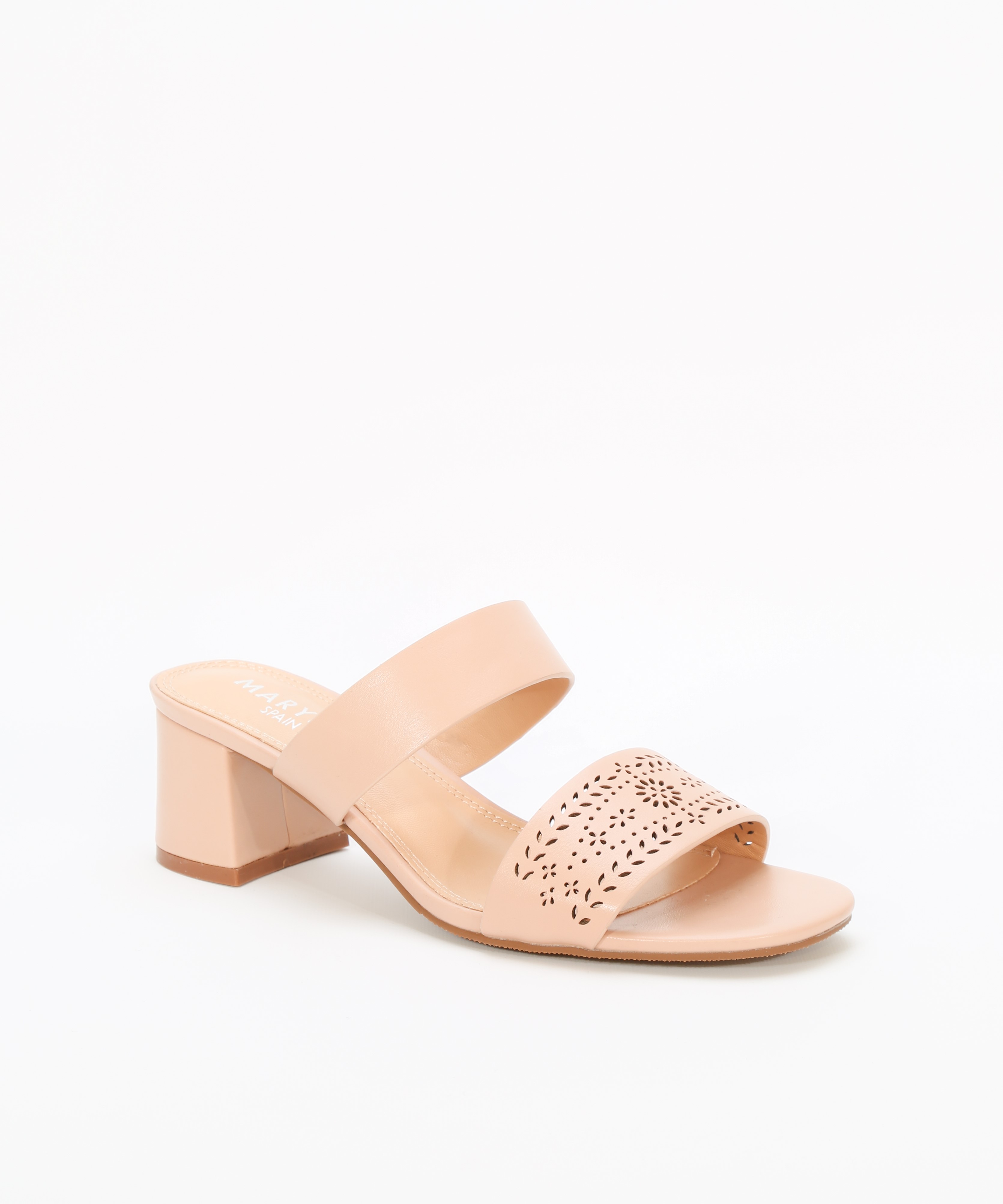 Sandalias tacón grabado